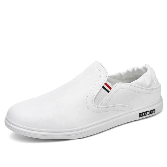 Fashion Men Casual Shoes Men Flats Shoes Hand Made Breathable Slip-on shoes Loafers (white) - intl  
