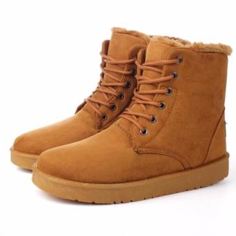 Fashion Men's Winter Warm Casual High Shoes Ankle Snow Boots? coffee? - intl  