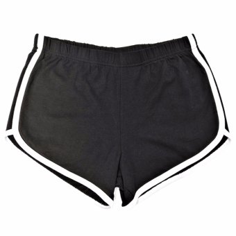 Fashion Summer Pants Women Sports Shorts Gym Workout Waistband Skinny Yoga Short?Black? - intl  
