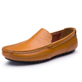 Fashion Summer Soft Moccasins Men Loafers High Quality Genuine Leather Loafers Shoes - intl  