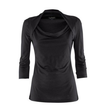 Fashion women clothes 2015 new seven sleeve brand tops womans t shirts Black XS-2XL  