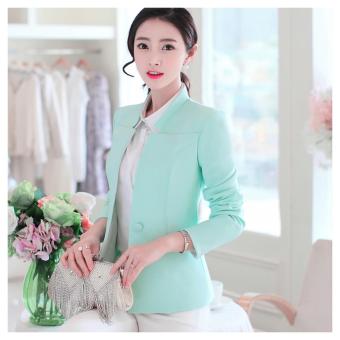 Fashion Women suits small suit long-sleeved Casual jacket female Korean Slim Blazers (Green) - intl  