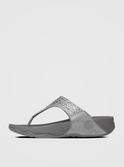FitFlop Womens Novy Sandals (Pewter)  