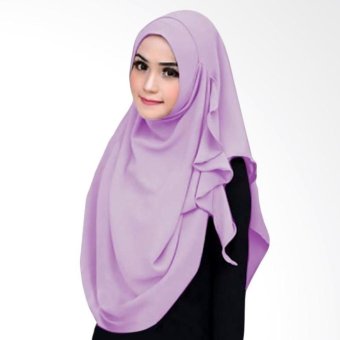 Flowing Hijab Kerudung Instan - Lavender  