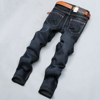 Four seasons seluar jeans men's fashion slim straight jeans straight casual pant denim trousers  