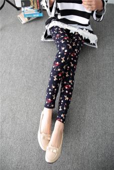 Funky Pattern bowknot Printed Women's Leggings Elastic Cozy Slim YOGA GYM SPORTS Pants - intl  