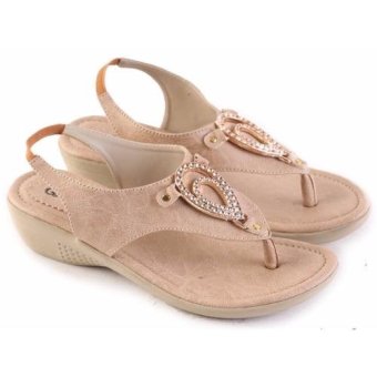 Garsel Flat Sandals Wanita Bahan Synth Sol TPR - L 389  
