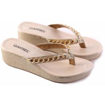 Garsel Sandals Wanita Bahan Synth Sol TPR Hak. 5cm - L 431  