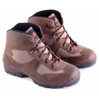 Garsel Sepatu Boot Adventure Safety Shoes Pria Bahan Kulit Buck Synth Sol Karet - L 155  