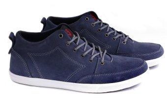 Garucci GCE 1195 Sepatu Sneaker Pria - Suede - Keren Dan Stylish (Biru Gelap)  