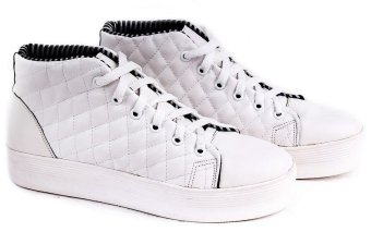 Garucci Gnw 7145 Sepatu Casual Sneaker/ Kets Wanita - Synthetic - Gaya (Putih)  