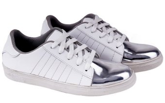 Garucci GSW 7194 Sepatu Casual Sneaker/ Kets Wanita - Synthetic - Gaya (Putih Kombinasi)  