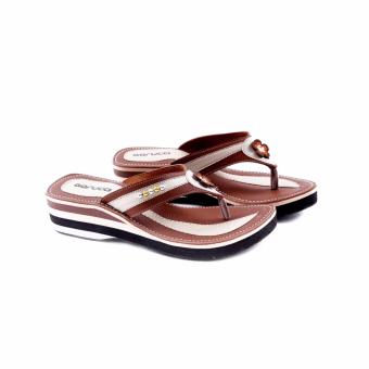 Garucci sandal Flip Flop Wanita 324-brown  
