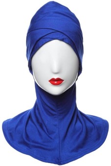GETEK Cotton Muslim Inner Hijab Islamic Full Cover Hat Underscarf One Size (Blue)  
