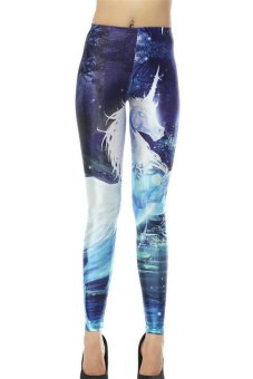 Ghope Pants Leggings with Horse (Multicolor)  