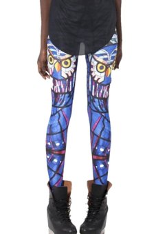Ghope Pants Leggings with Owls (Multicolor)  