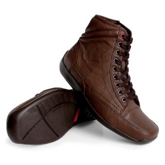 Gino Mariani Men's Shoes Elario 2 Leather- Coklat Tua  