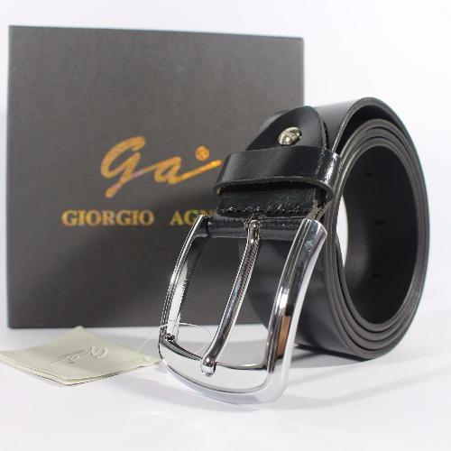 Giorgio Agnelli - Ikat Pinggang Kulit - Hitam - Kulit Asli -Giorgio Agnelli 818 Black Giorgio Agnelli - Ikat Pinggang Kulit - Hitam - Kulit Asli -Giorgio Agnelli 818 Black