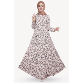 GLM - Gamis - Maxi Dress Gamis - Flowery White White  