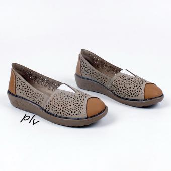 Grivera Sepatu Wanita Flat Shoes Laser MY88 - Cream  