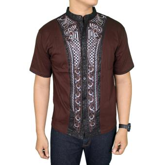 Gudang Fashion - Baju Koko Muslim Keren - Coklat Tua  