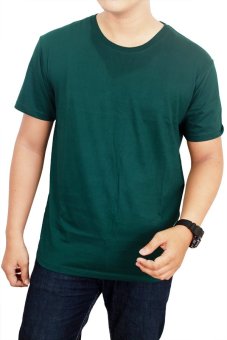Gudang Fashion - Kaos Polos Pendek Cotton Combed S24 - Bottle Green  