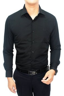 Gudang Fashion - Kemeja Pria Modern - Hitam | Lazada Indonesia