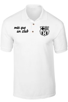 GudangClothing Polo Shirt Barcelona 01 - Putih  