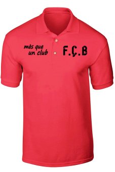 Gudangclothing Polo Shirt Barcelona 03 - Merah  