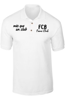 Gudangclothing Polo Shirt Barcelona 04 - Putih  