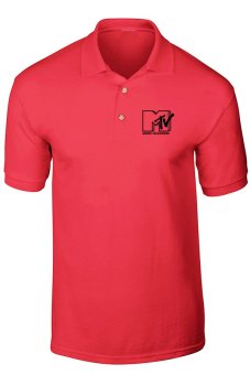 GudangClothing Polo Shirt MTV - Merah  