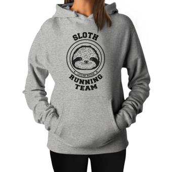 GVM TeeStars Women's - Sloth Running Team Hoodie Grey - intl  