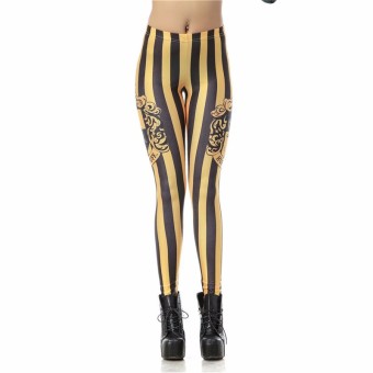 Harry Potter Vertical Stripes 3D Print Leggins - intl  