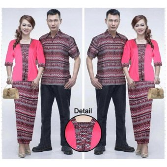 Hasanah Couple Kutubaru Tiara - Pink - Couple Stelan  