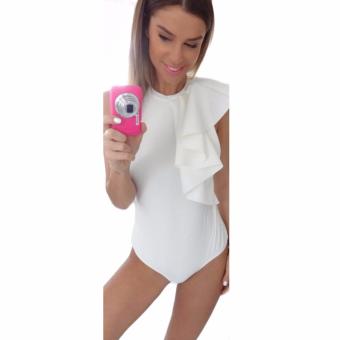 Hequ hot Selling Europe and the United States bursts of bulk pants trade playsuit White - intl  