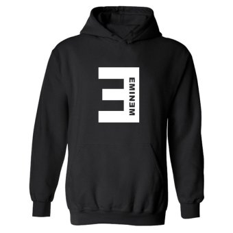 Hequ New Eminem Sweatshirt Men and Women Loose Cotton Hooded Sports Hoody Printed Eminem Couples Hoodies Black - intl  