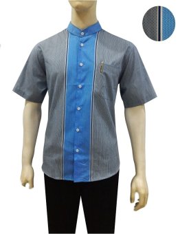 Herman Batik Kemeja Koko Muslim RegularFit V10F Baju size 17/16/15 Fashion Pria Batik Jeans  