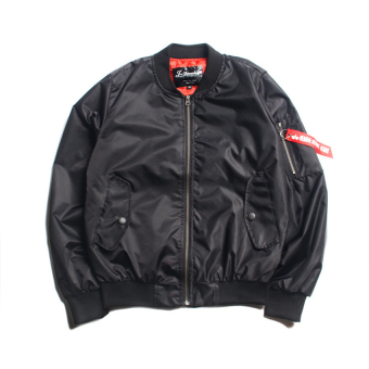 High Quality Autumn Army Military Motorcycle Ma-1 Flight Jacket Pilot Air Force Men Bomber Jacket L(Black) - intl  