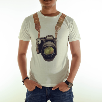 High5 Kaos Camera Man Ukuran All Size Warna Putih  