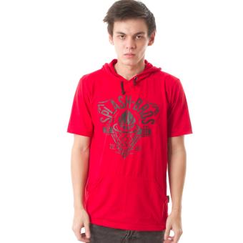 HIGH5 – Kaos Hoodie Splash-Bros Pria Merah Red  