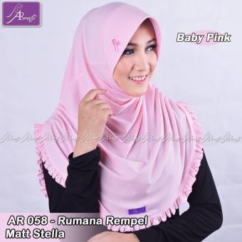 Hijab Instan Arrafi Rumana Rempel (Baby Pink)  