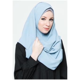 Hijab Instant Pashmina Baby Blue  