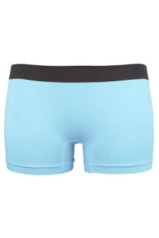 HKS Summer Women Sexy Sports Gym Workout Waistband Skinny Yoga Shorts Pure Pants Light Blue - Intl - intl  