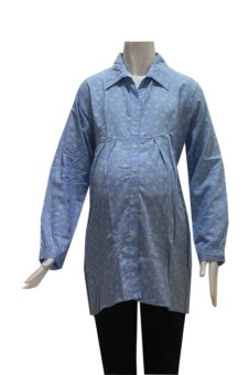 HMILL Baju Hamil Blus Hamil 1217 - Biru Muda  