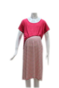 HMILL Baju Hamil Dres Hamil 1087 - Pink  