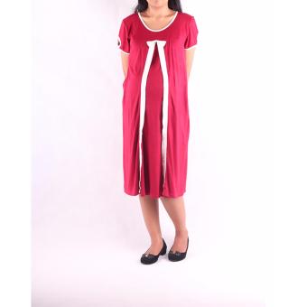HMILL Baju Hamil Dress Hamil 1236 - Merah  