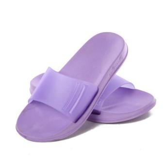 Home Men Women Flip Flop Environmental Odorless Bathroom Slippers (Purple) - intl  