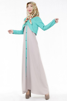 Hot sale One size women lace slim Long dress skirt Loose-fitting clothing wear(Grey) - intl  