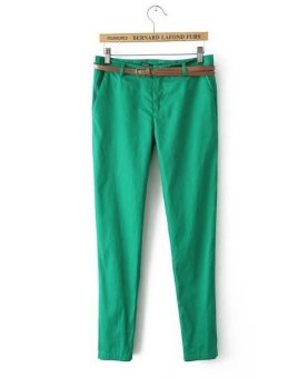 Hot Sale Women Cotton Trousers Casual Slim Pants 2015 Spring Harem Pants Pure Color Tousers All-Match Streetwear Pants S-XL Color 4  