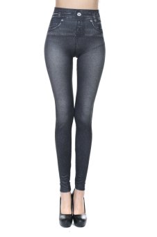 Hot Selling Women's Slim Leggings Jean Girls Jeggings With 2 Real Pockets Black  